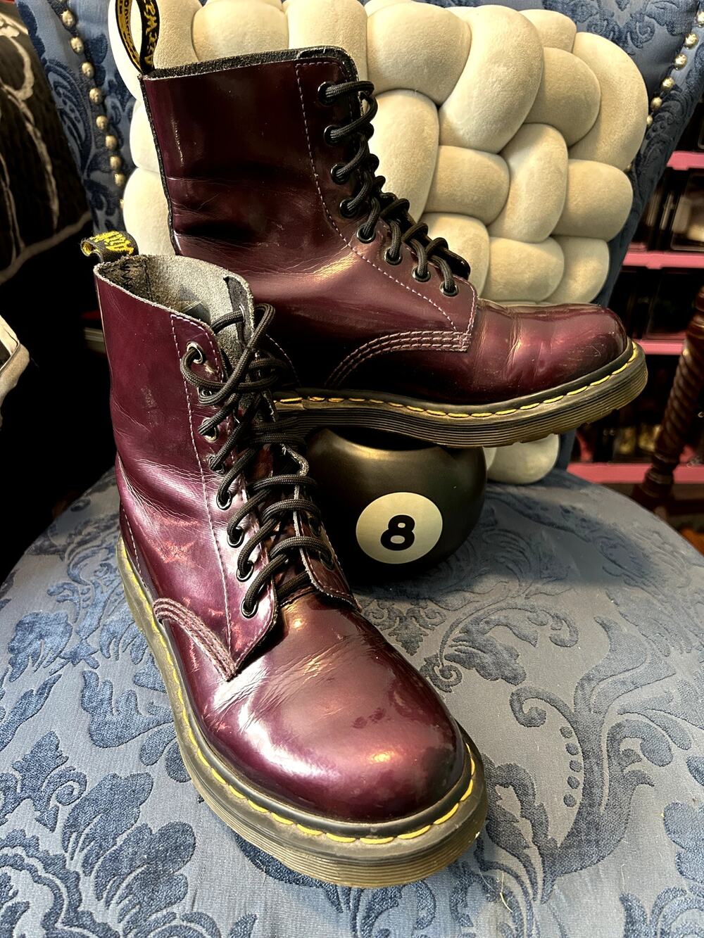 Dr Martens Plum Purple Patent Leather Pascal size 7/EU 38